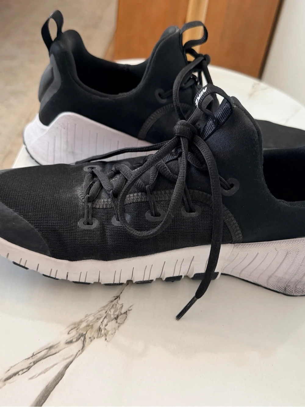 Nike Women’s Black Athletic Running Sneakers with White Sole